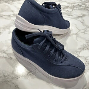 Apex Women's Ellen Canvas Sneakers Navy Blue Size 5